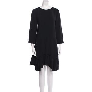 Chloé Sable Scoop Neck Knee length Dress - M - Black